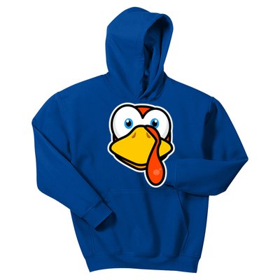 Cute Turkey Face Thanksgiving Costume Gift Kids Hoodie