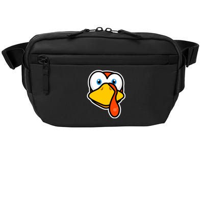 Cute Turkey Face Thanksgiving Costume Gift Crossbody Pack