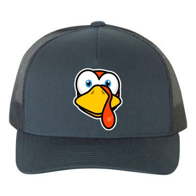 Cute Turkey Face Thanksgiving Costume Gift Yupoong Adult 5-Panel Trucker Hat