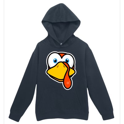 Cute Turkey Face Thanksgiving Costume Gift Urban Pullover Hoodie