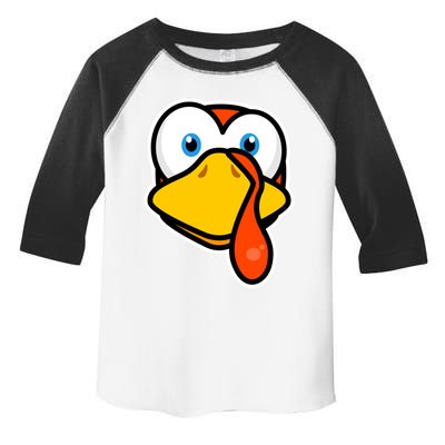 Cute Turkey Face Thanksgiving Costume Gift Toddler Fine Jersey T-Shirt