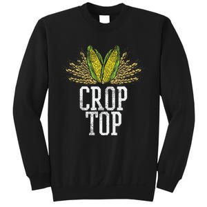 Crop Top Farm Pun Corn Farming Agriculture Funny Farmer Sweatshirt