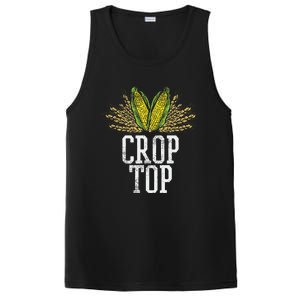 Crop Top Farm Pun Corn Farming Agriculture Funny Farmer PosiCharge Competitor Tank