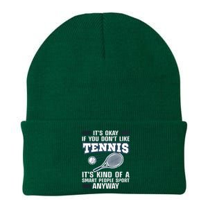 Cute Tennis For Tennis Players Coach Sports Humor Knit Cap Winter Beanie