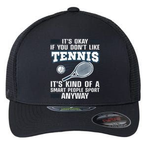 Cute Tennis For Tennis Players Coach Sports Humor Flexfit Unipanel Trucker Cap