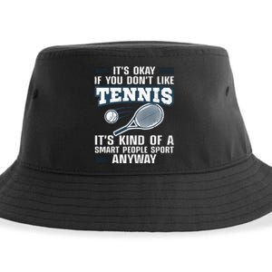 Cute Tennis For Tennis Players Coach Sports Humor Sustainable Bucket Hat