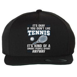 Cute Tennis For Tennis Players Coach Sports Humor Wool Snapback Cap