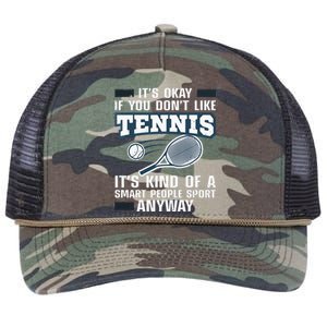 Cute Tennis For Tennis Players Coach Sports Humor Retro Rope Trucker Hat Cap