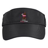Calm The Flock Down Funny Pool Party Bigfoot Flamingo Adult Drive Performance Visor