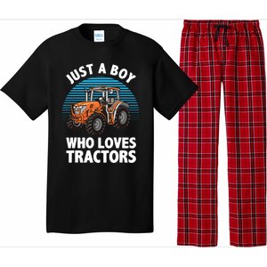 Cool Tractor For Boy Farmtruck Farmer Driver Pajama Set