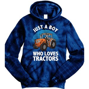 Cool Tractor For Boy Farmtruck Farmer Driver Tie Dye Hoodie