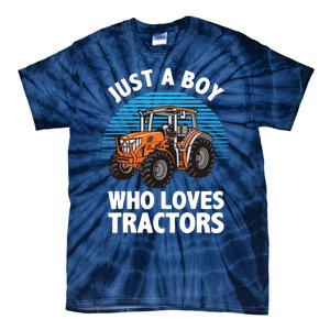 Cool Tractor For Boy Farmtruck Farmer Driver Tie-Dye T-Shirt