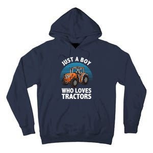 Cool Tractor For Boy Farmtruck Farmer Driver Tall Hoodie