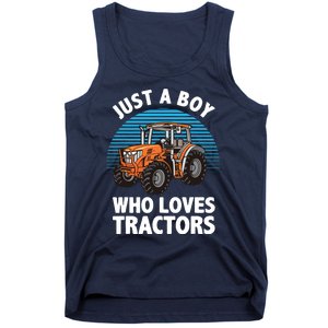 Cool Tractor For Boy Farmtruck Farmer Driver Tank Top