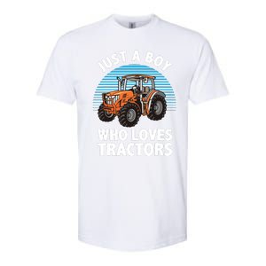 Cool Tractor For Boy Farmtruck Farmer Driver Softstyle CVC T-Shirt