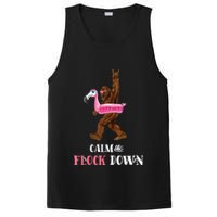Calm The Flock Down Funny Pool Party Bigfoot Flamingo PosiCharge Competitor Tank