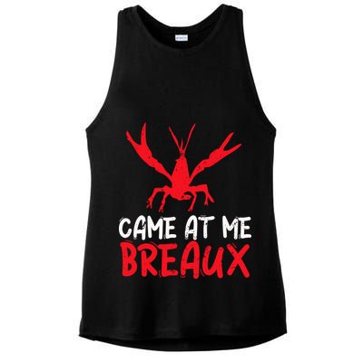 Crawfish Tees Funny Cajun Ladies PosiCharge Tri-Blend Wicking Tank