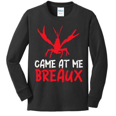 Crawfish Tees Funny Cajun Kids Long Sleeve Shirt
