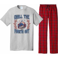 Chill The Fourth Out Vintage Cowgirl 4th Of July Pajama Set