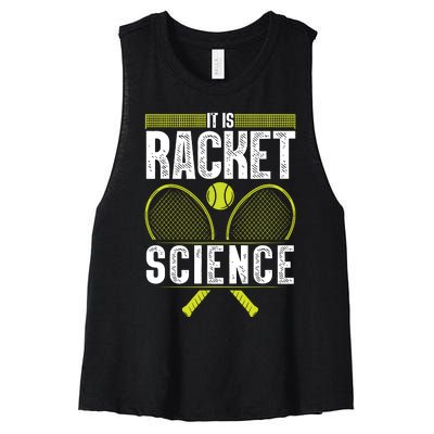 Cool Tennis For Tennis Player Coach Sports Lover Women's Racerback Cropped Tank