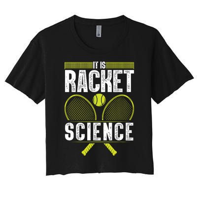 Cool Tennis For Tennis Player Coach Sports Lover Women's Crop Top Tee