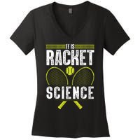 Cool Tennis For Tennis Player Coach Sports Lover Women's V-Neck T-Shirt