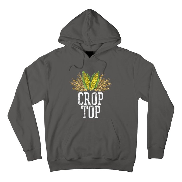 Crop Top Farm Pun Corn Farming Agriculture Funny Farmer Hoodie