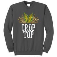 Crop Top Farm Pun Corn Farming Agriculture Funny Farmer Tall Sweatshirt