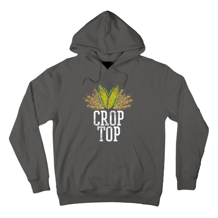 Crop Top Farm Pun Corn Farming Agriculture Funny Farmer Tall Hoodie