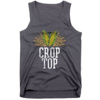 Crop Top Farm Pun Corn Farming Agriculture Funny Farmer Tank Top