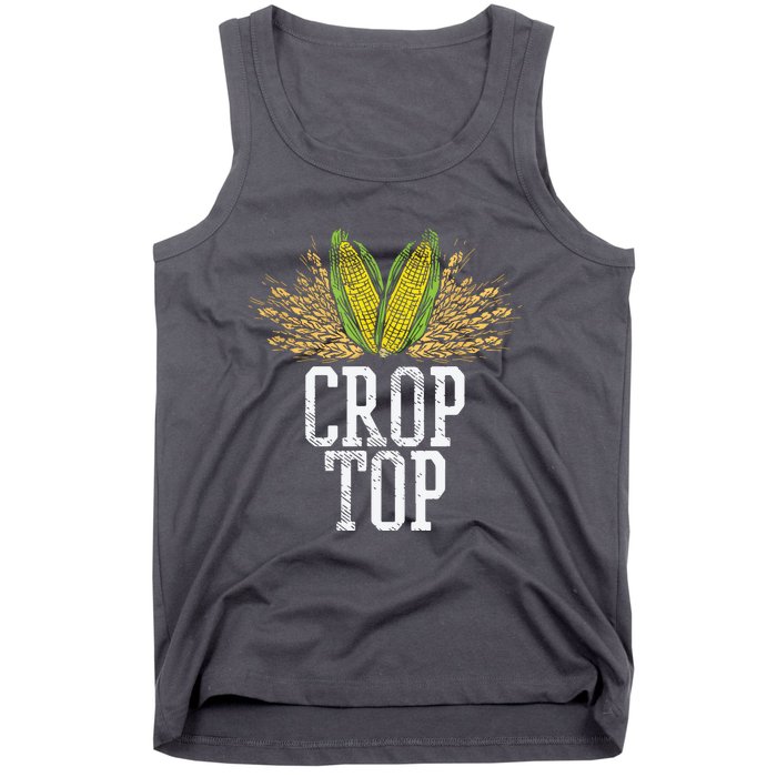 Crop Top Farm Pun Corn Farming Agriculture Funny Farmer Tank Top