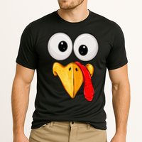 Cute Turkey Face Thanksgiving Matching Family Performance Shirt