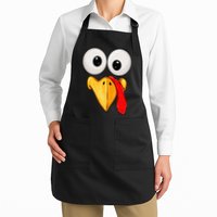 Cute Turkey Face Thanksgiving Matching Family Apron
