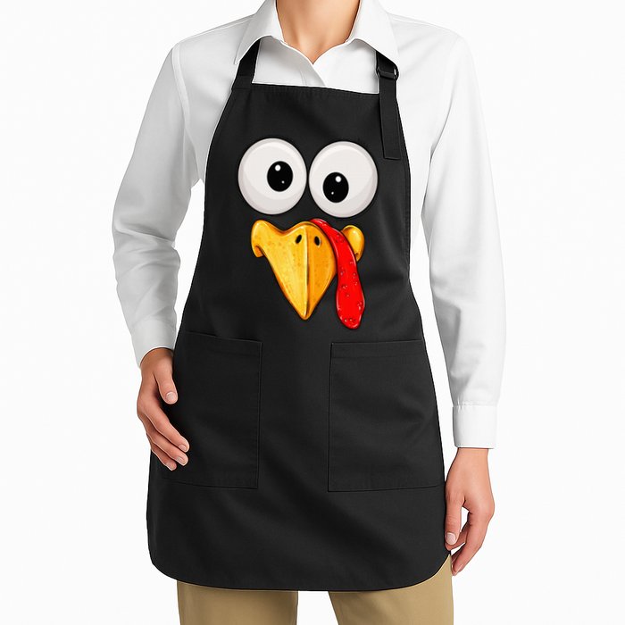 Cute Turkey Face Thanksgiving Matching Family Apron