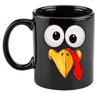 Cute Turkey Face Thanksgiving Matching Family 11oz C Handle Ceramic Mug