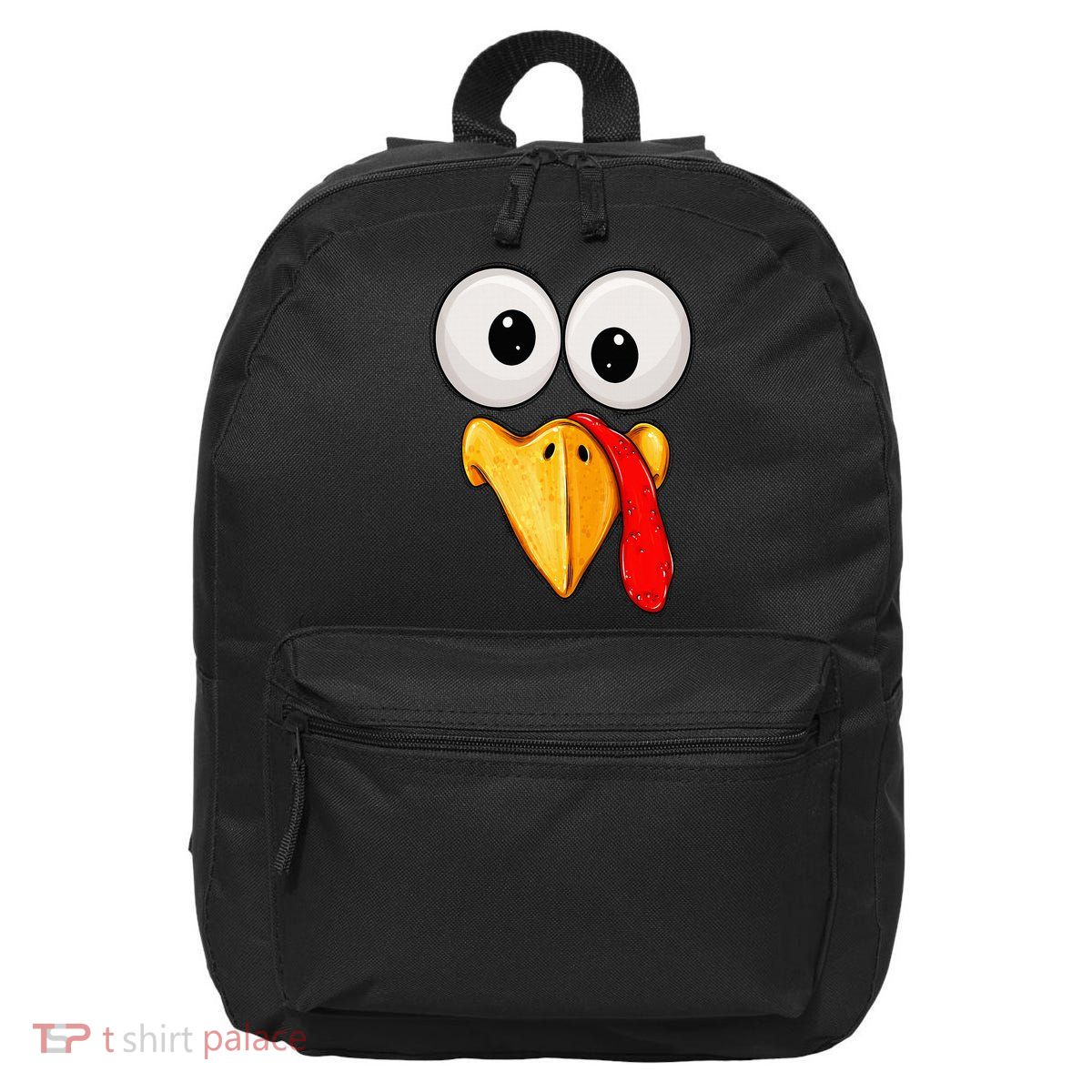 Cute Turkey Face Thanksgiving Matching Family 16 in Basic Backpack