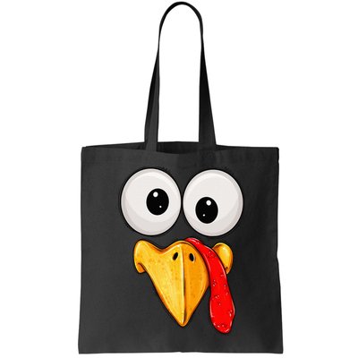 Cute Turkey Face Thanksgiving Matching Family Bag