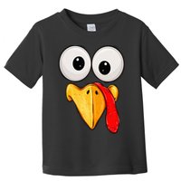 Cute Turkey Face Thanksgiving Matching Family Toddler T-Shirt