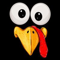 Cute Turkey Face Thanksgiving Matching Family Toddler T-Shirt