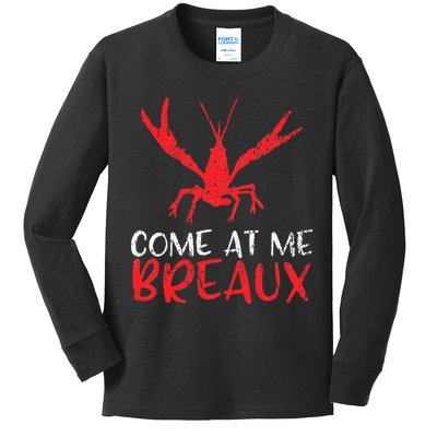 Crawfish Tees Funny Cajun Kids Long Sleeve Shirt