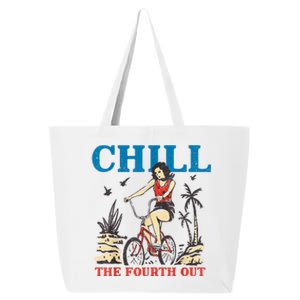 Chill The Fourth Out Funny 4th Of July Patriotic 25L Jumbo Tote