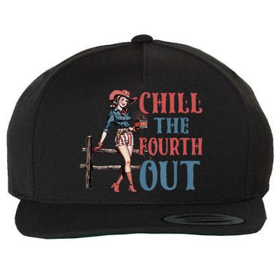 Chill The Fourth Out Cowgirl 4th Of July Wool Snapback Cap