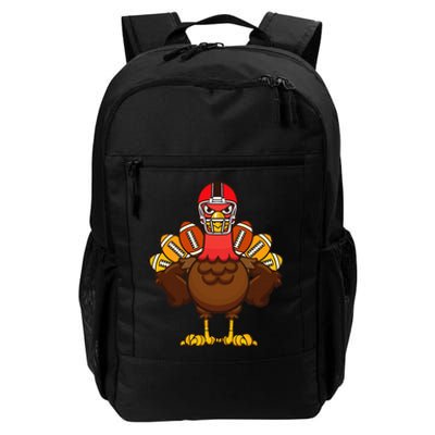 Cool Thanksgiving Football Gobble Player Turkey Daily Commute Backpack