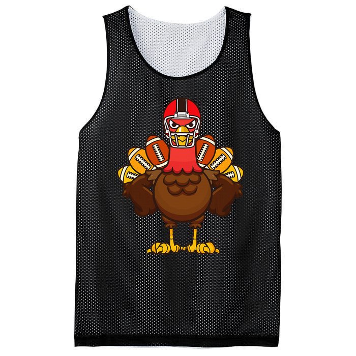 Cool Thanksgiving Football Gobble Player Turkey Mesh Reversible Basketball Jersey Tank