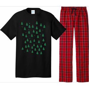 Christmas Tree Forest Tree Camping Pajama Set