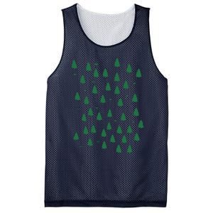 Christmas Tree Forest Tree Camping Mesh Reversible Basketball Jersey Tank