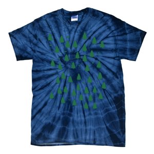 Christmas Tree Forest Tree Camping Tie-Dye T-Shirt