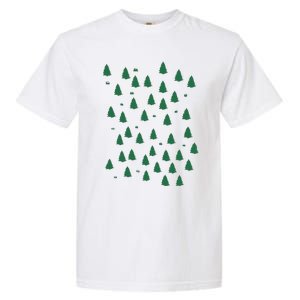 Christmas Tree Forest Tree Camping Garment-Dyed Heavyweight T-Shirt