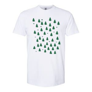 Christmas Tree Forest Tree Camping Softstyle CVC T-Shirt