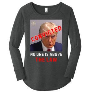 Convicted Trump Guilty Lock Him Up No One Is Above The Law Women's Perfect Tri Tunic Long Sleeve Shirt